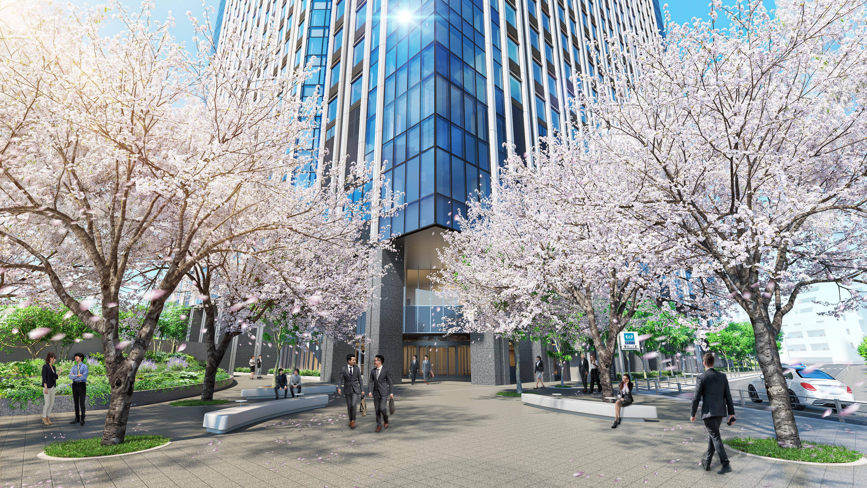 赤坂トラストタワーの外観を写した画像